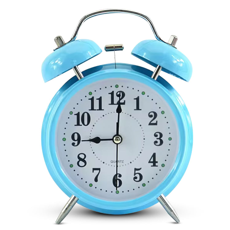 IvoQ Blauwe Klassieke Wekker met Dubbele Bel-IvoQ