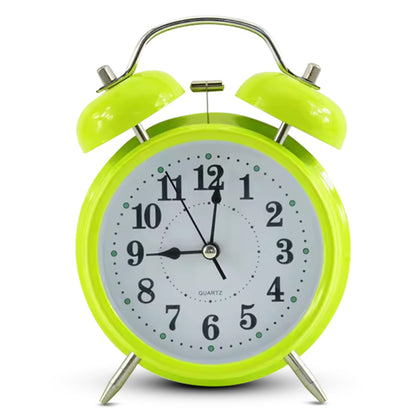 IvoQ Groene Klassieke Wekker met Dubbele Bel-IvoQ