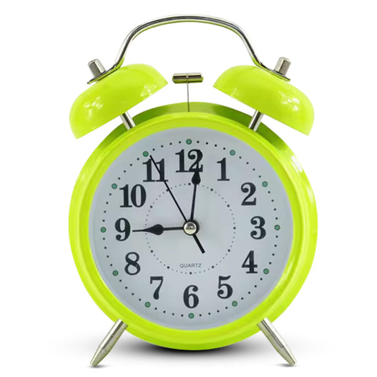 IvoQ Groene Klassieke Wekker met Dubbele Bel-IvoQ