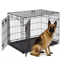 IvoQ Hondenbench XL – Zwart – 107×71×77 cm-IvoQ