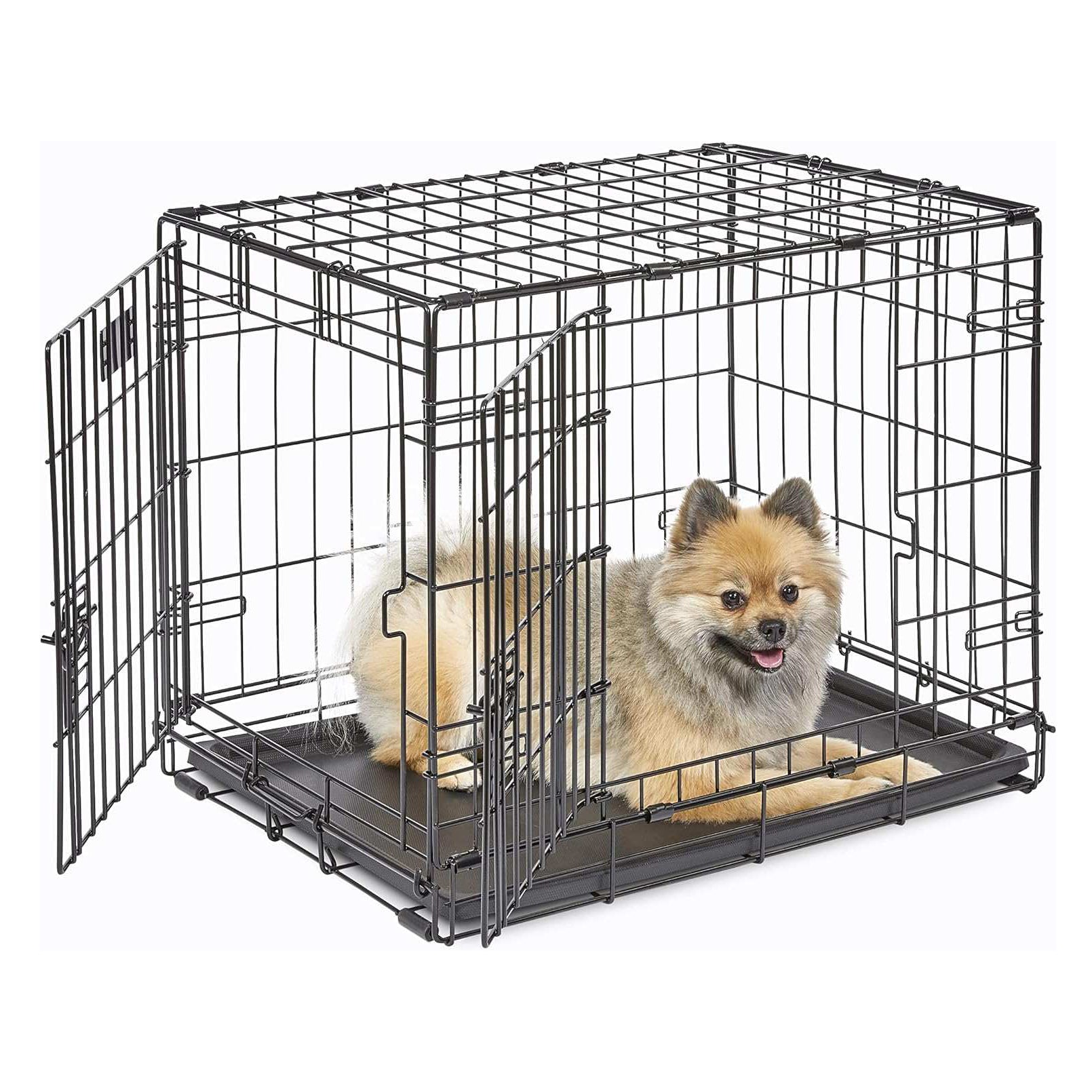 IvoQ Hondenbench M – Zwart – 75.5×47×54.5 cm-IvoQ